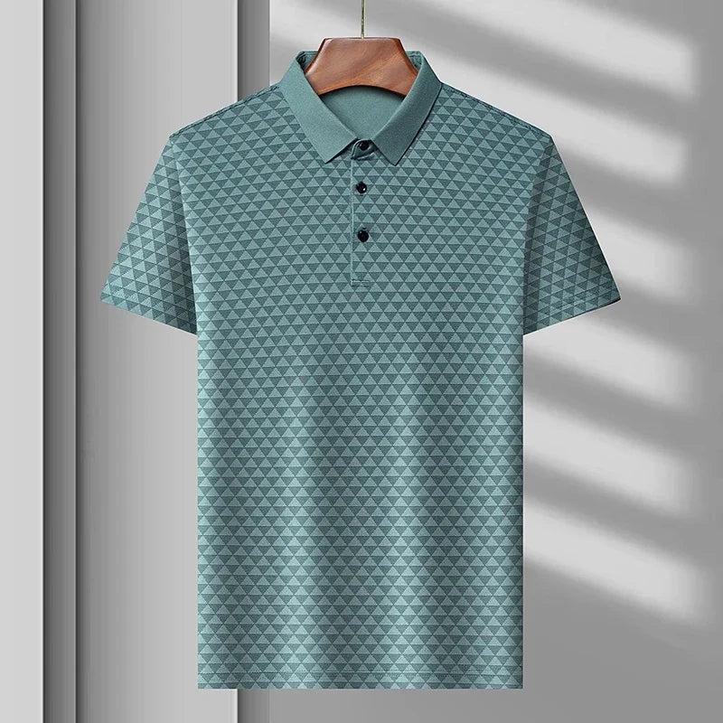 L. Bianchi Silk Polo Shirt