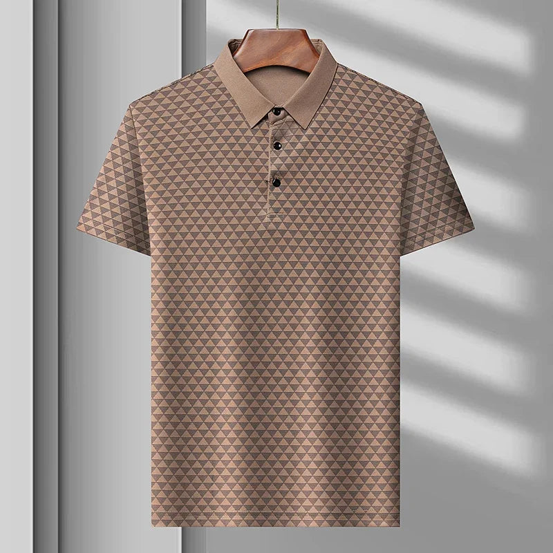 L. Bianchi Silk Polo Shirt