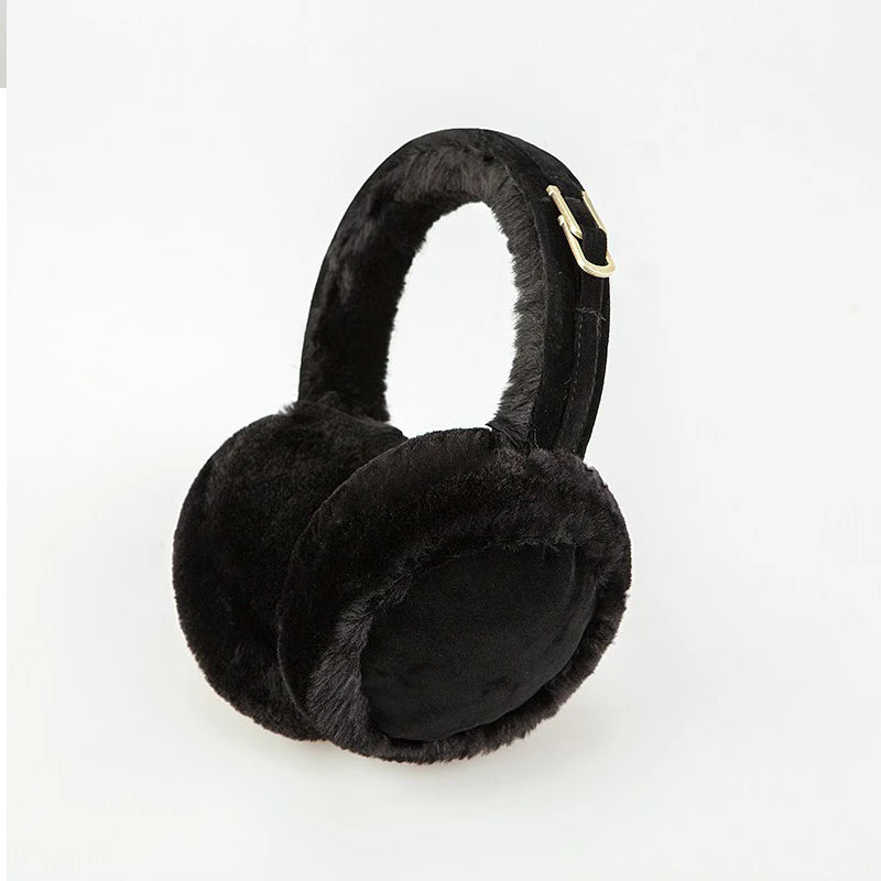 Faux Shearling & Suede Earmuffs