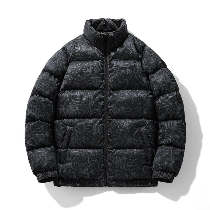 ENZO FLORAL PRINT PUFFER JACKET